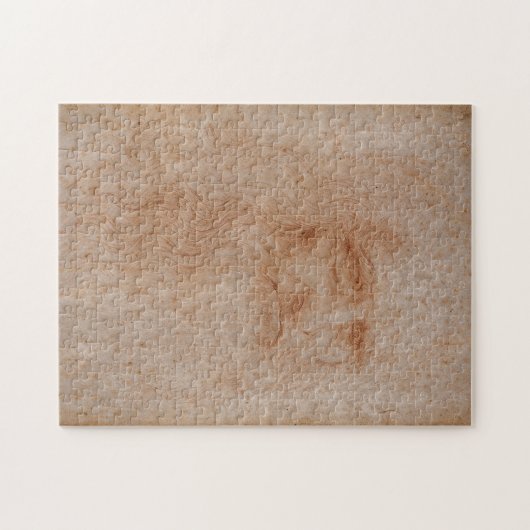 Leonardo da Vinci, vermoedelijk zelfportret Legpuzzel (Horizontaal)
