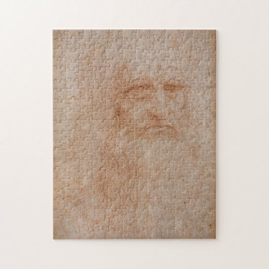 Leonardo da Vinci, vermoedelijk zelfportret Legpuzzel (Verticaal)