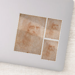 Leonardo da Vinci, vermoedelijk zelfportret Sticker