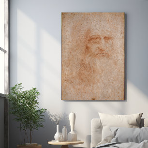 Leonardo Da Vinci, verondersteld zelfportret Poster