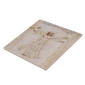 LEONARDO DA VINCI... VITRUVIAANS MAN ... 1490 TEGELTJE (Zijkant)