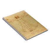 Leonardo Da Vinci Vitruvian Man Anatomy Notitieboek (Rechterzijde)