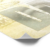 Leonardo Da Vinci Vitruvian Man Collage Poster (Hoek)