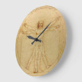 Leonardo da Vinci , Vitruvian Man Grote Klok (Hoek)