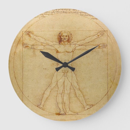 Leonardo da Vinci , Vitruvian Man Grote Klok (Voorkant)