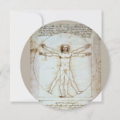 LEONARDO DA VINCI... VITRUVIAN MAN HI-DEF KAART (Voorkant)