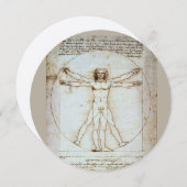 LEONARDO DA VINCI... VITRUVIAN MAN HI-DEF KAART (Voorkant / Achterkant)