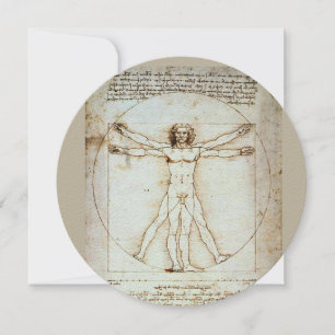 LEONARDO DA VINCI... VITRUVIAN MAN HI-DEF KAART
