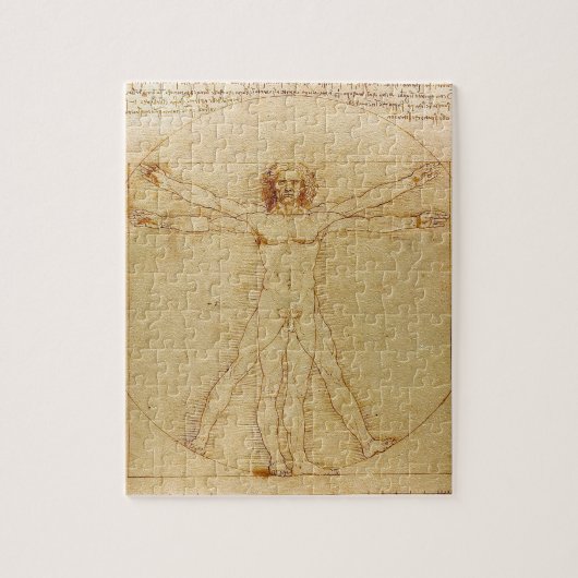 Leonardo da Vinci , Vitruvian Man Legpuzzel (Verticaal)