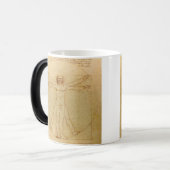 Leonardo da Vinci , Vitruvian Man Magische Mok (Voorkant links)