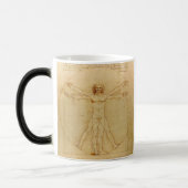Leonardo da Vinci , Vitruvian Man Magische Mok (Links)