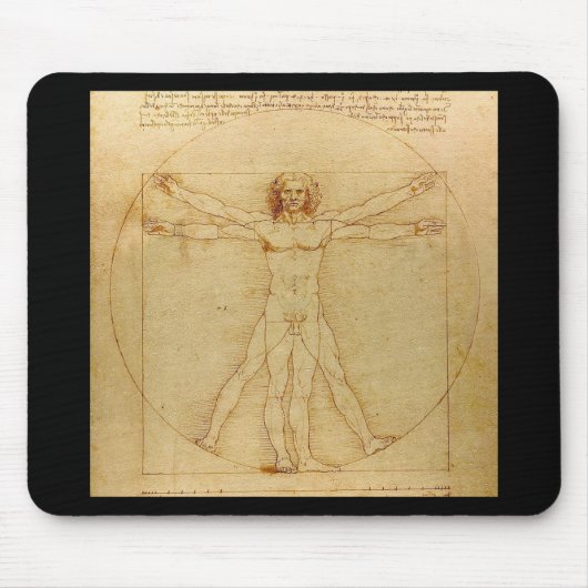 Leonardo da Vinci , Vitruvian Man Muismat (Voorkant)