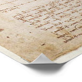 Leonardo da Vinci Vitruvian Man Poster (Hoek)