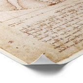 Leonardo da Vinci Vitruvian Man Poster (Hoek)