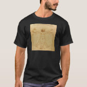 Leonardo da Vinci , Vitruvian Man T-shirt (Voorkant)