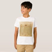 Leonardo da Vinci , Vitruvian Man T-shirt (Voorkant volledig)