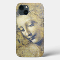Leonardo da Vinci Young Woman Sketch Art