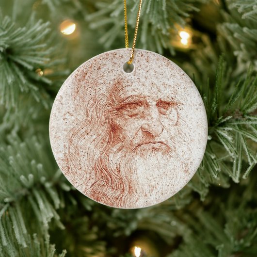Leonardo da Vinci Zelfportret Kunst Ornament (Boom)