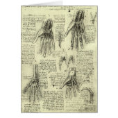 Leonardo da Vinci's anatomie van de menselijke han (Voorkant)