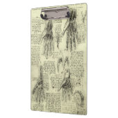 Leonardo da Vinci's anatomie van de menselijke han Klembord (Links)