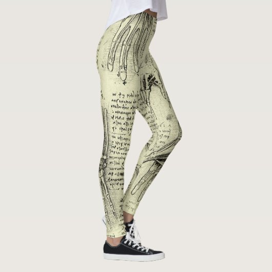 Leonardo da Vinci's anatomie van de menselijke han Leggings (Rechts)