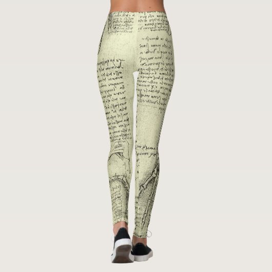 Leonardo da Vinci's anatomie van de menselijke han Leggings (Achterkant)