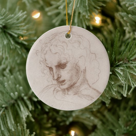 Leonardo da Vinci's apostel Jacobus Kasteel Sforza Keramisch Ornament (Boom)