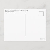 Leonardo da Vinci's apostel Jacobus Sforza Kasteel Briefkaart (Achterkant)