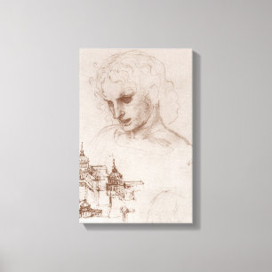 Leonardo da Vinci's apostel Jacobus Sforza Kasteel Canvas Afdruk