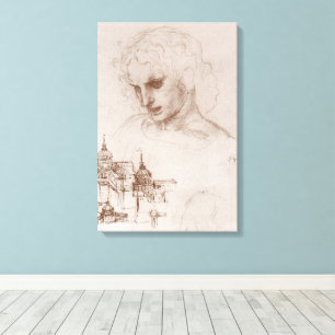 Leonardo da Vinci's Apostel Jacobus Sforza Kasteel Canvas Afdruk