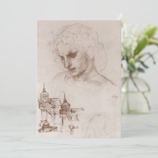 Leonardo da Vinci's apostel Jacobus Sforza Kasteel Kaart (Staand voorkant)