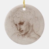 Leonardo da Vinci's apostel Jacobus Sforza Kasteel Keramisch Ornament (Achterkant)