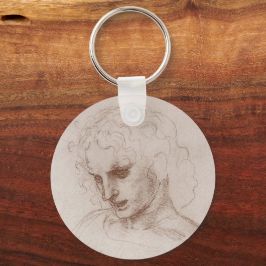 Leonardo da Vinci's apostel Jacobus Sforza Kasteel Sleutelhanger (Achterkant)