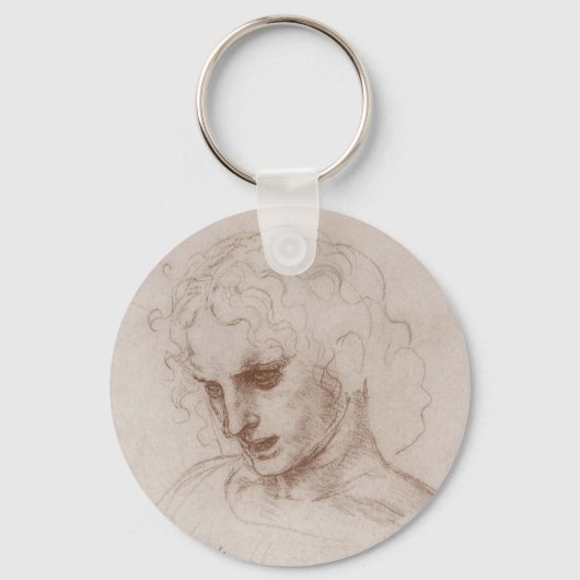 Leonardo da Vinci's apostel Jacobus Sforza Kasteel Sleutelhanger (Achterkant)