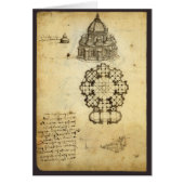 Leonardo da Vinci's Architectonische Kathedraalstu (Voorkant)