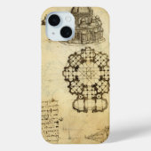 Leonardo da Vinci's Architectonische Kathedraalstu Case-Mate iPhone Case (Achterkant)