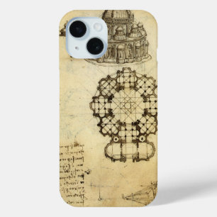 Leonardo da Vinci's Architectonische Kathedraalstu iPhone 15 Case