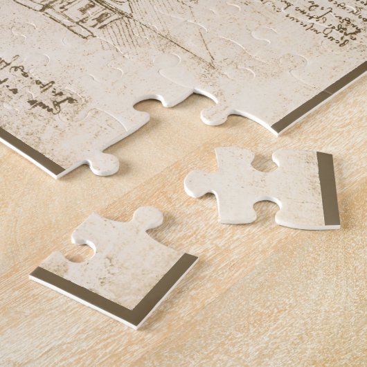 Leonardo da Vinci's Architectonische Kathedraalstu Legpuzzel (Zijkant)