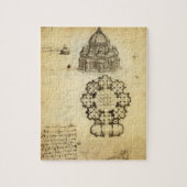 Leonardo da Vinci's Architectonische Kathedraalstu Legpuzzel (Verticaal)