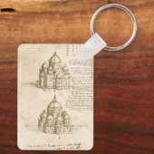 Leonardo da Vinci's Architectonische Kathedraalstu Sleutelhanger (Achterkant)