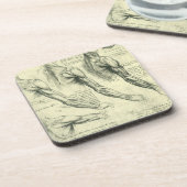 Leonardo da Vinci's arm- en schouderanatomie Drankjes Onderzetter (Linkerzijde)