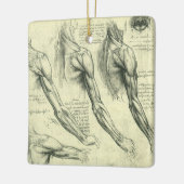 Leonardo da Vinci's arm- en schouderanatomie Keramisch Ornament (Links)