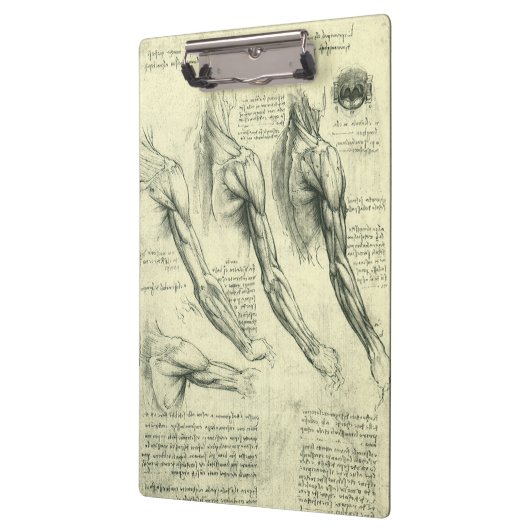 Leonardo da Vinci's arm- en schouderanatomie Klembord (Links)