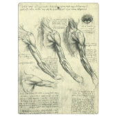 Leonardo da Vinci's arm- en schouderanatomie Klembord (Achterkant)