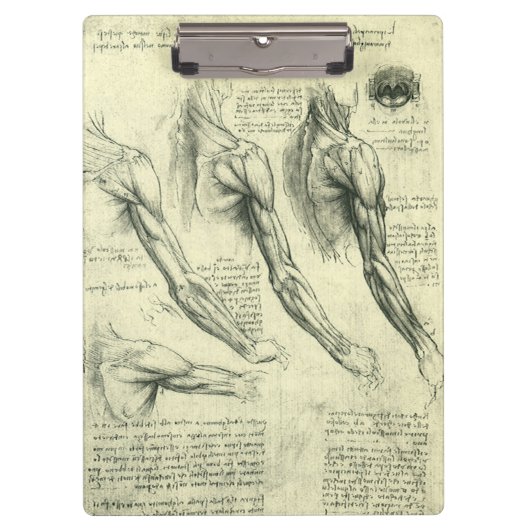 Leonardo da Vinci's arm- en schouderanatomie Klembord (Voorkant)