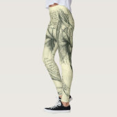 Leonardo da Vinci's arm- en schouderanatomie Leggings (Links)