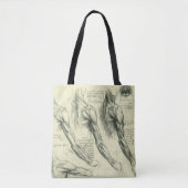 Leonardo da Vinci's arm- en schouderanatomie Tote Bag (Voorkant)