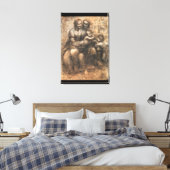 Leonardo da Vinci's De Leonardo-Cartoon (1499-1500 Canvas Afdruk (Insitu (Slaapkamer))