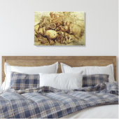 Leonardo da Vinci's De Slag bij Anghiari Canvas Afdruk (Insitu (Slaapkamer))