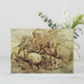 Leonardo da Vinci's De Slag bij Anghiari Kaart (Staand voorkant)